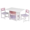 KidKraft® Tisch- Und Stuhlset Herzchen Weiß / Rosa 7